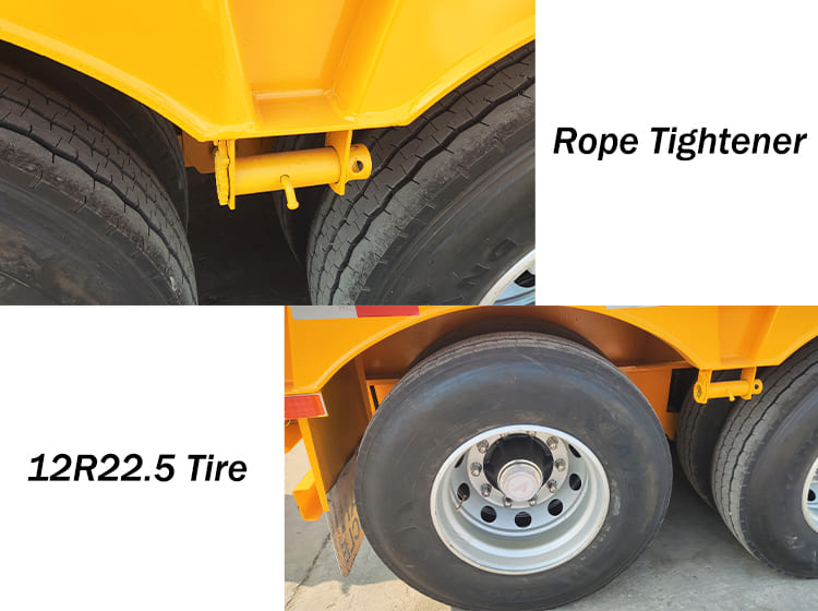 60 Ton Lowboy Trailer Truck for Sale in Ghana | Lowboy Semi Trailer