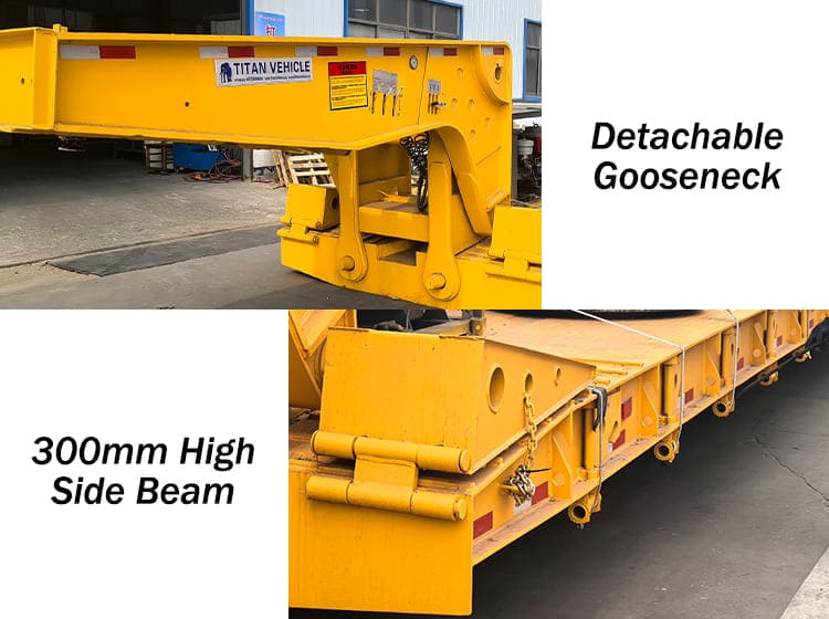 RGN Removable Gooseneck Trailers for Sale in Ghana Takoradi
