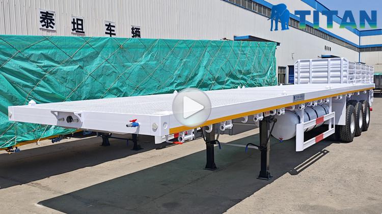 40 Foot 3 Axle Flatbed Semi Trailer for Sale Near Me in Ghana