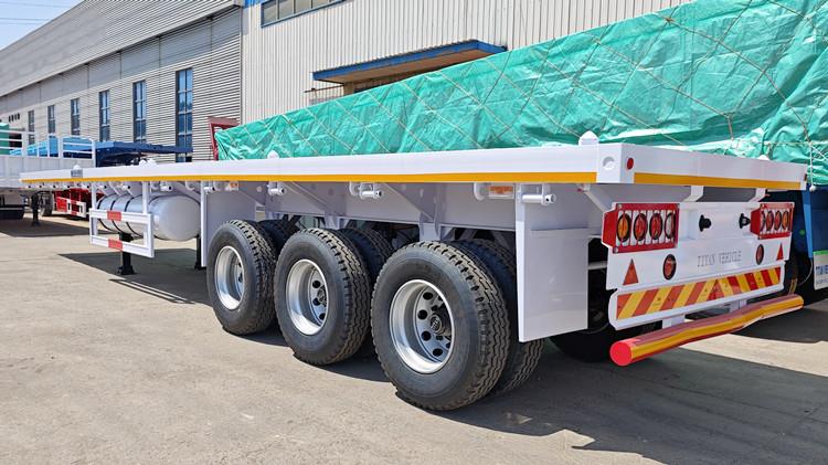 40 Foot 3 Axle Flatbed Semi Trailer for Sale Near Me in Ghana