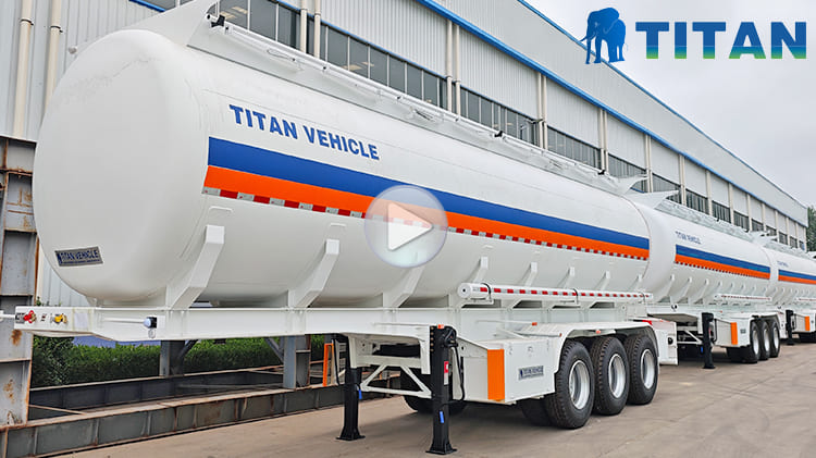 Diesel Fuel Tanker Semi Trailer for Sale in Tema Ghana