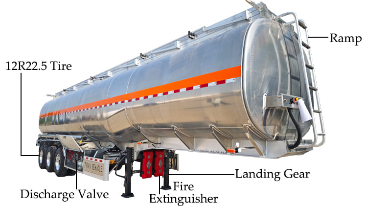 Palm Oil Tanker Semi Trailers for Sale in Takoradi Ghana