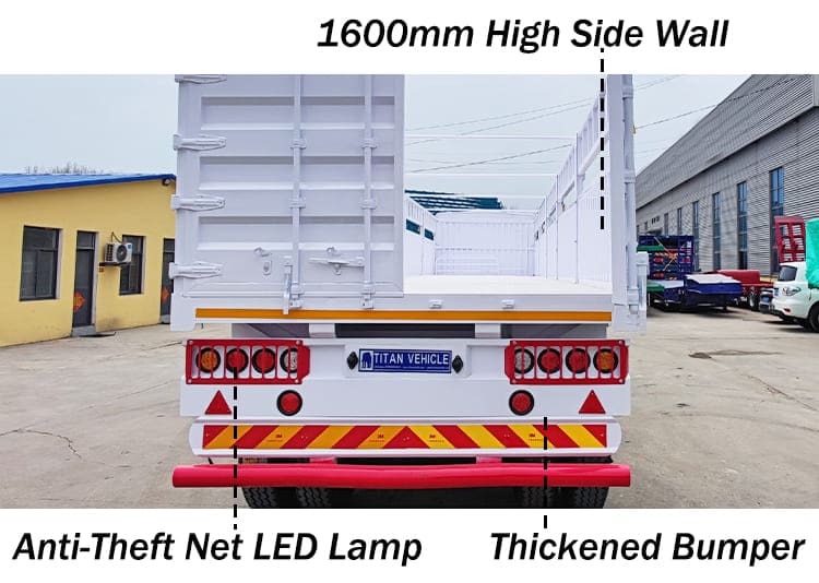 Stake Fence Cargo Semi Trailer for Sale in Ghana Accra