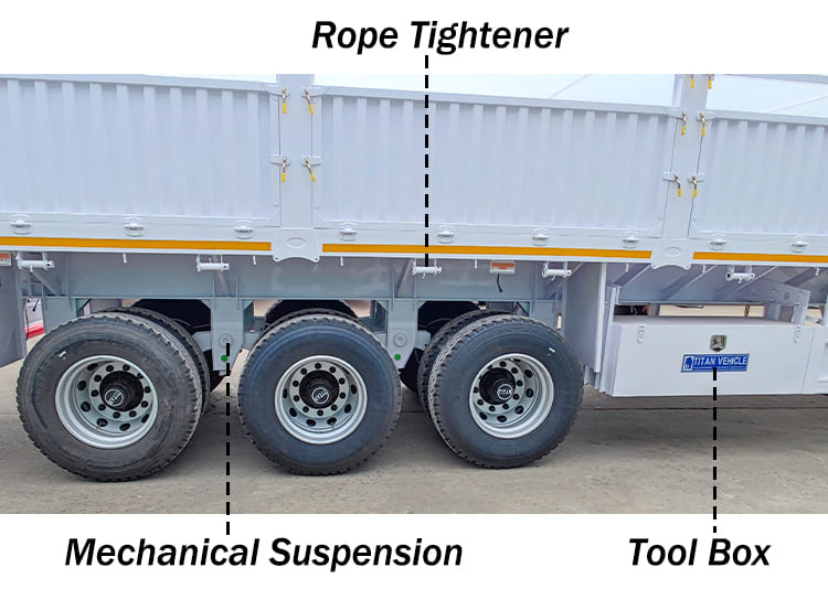 Stake Fence Cargo Semi Trailer for Sale in Ghana Accra