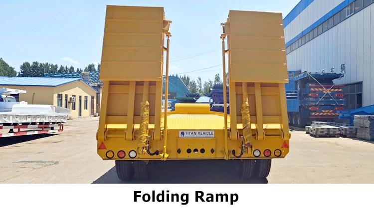 3 Axle 40FT Low Bed Semi Trailer for Sale in Ghana
