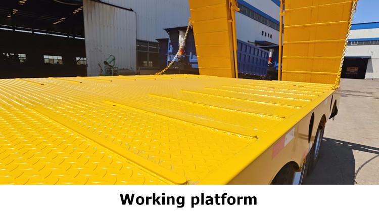 3 Axle 40FT Low Bed Semi Trailer for Sale in Ghana