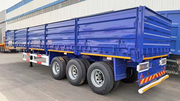 2025 New Bulk Cargo Semi Trailer with Side Wall in Ghana