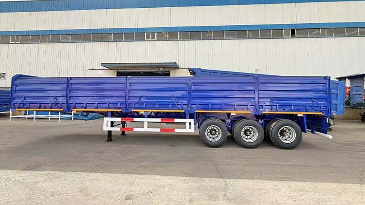 2025 New Bulk Cargo Semi Trailer with Side Wall in Ghana