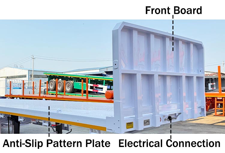 3 Axle Flatbed Semi Trailer Manufacturers for Sale in Ghana