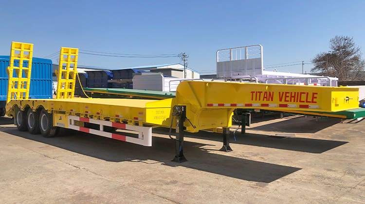 Tri Axle Low Bed Trailer Price for Sale in Ghana