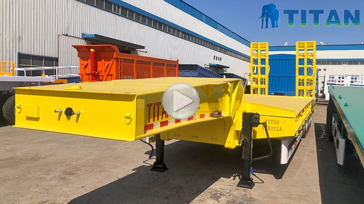 Tri Axle Low Bed Trailer Price for Sale in Ghana