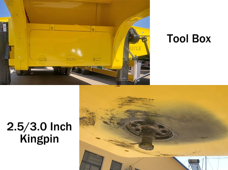 Tri Axle Low Bed Trailer Price for Sale in Ghana