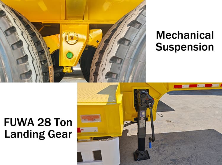 Tri Axle Low Bed Trailer Price for Sale in Ghana