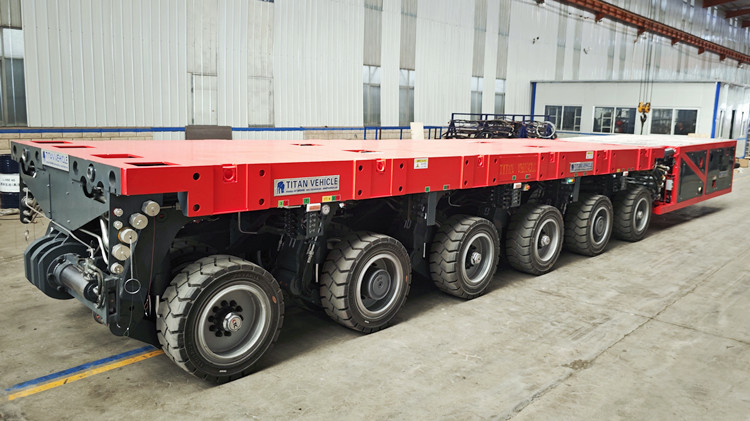 SPMT Mammoet Self Propelled Modular Transporter Trailer in Ghana