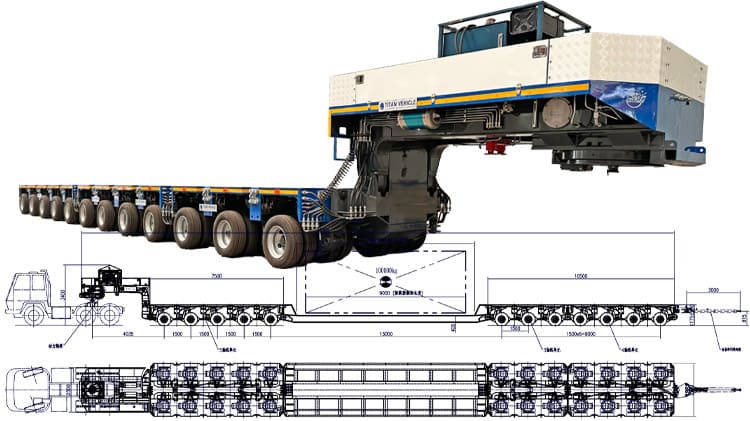 Hydraulic Goldhofer Multi Axle Trailer for Sale in Ghana