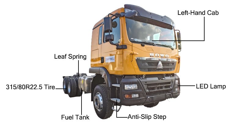 Sinotruk Howo 380 Tractor Head for Sale in Ghana