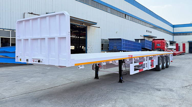 Heavy Duty 3 Axle Flatbed Trailer for Sale in Ghana