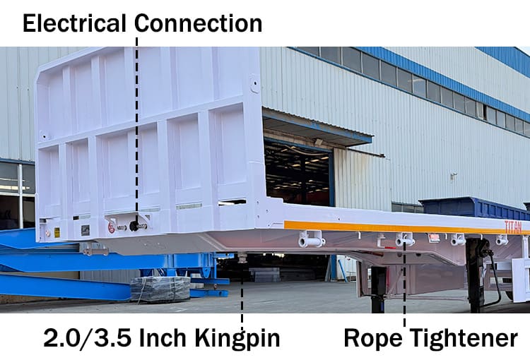 Heavy Duty 3 Axle Flatbed Trailer for Sale in Ghana