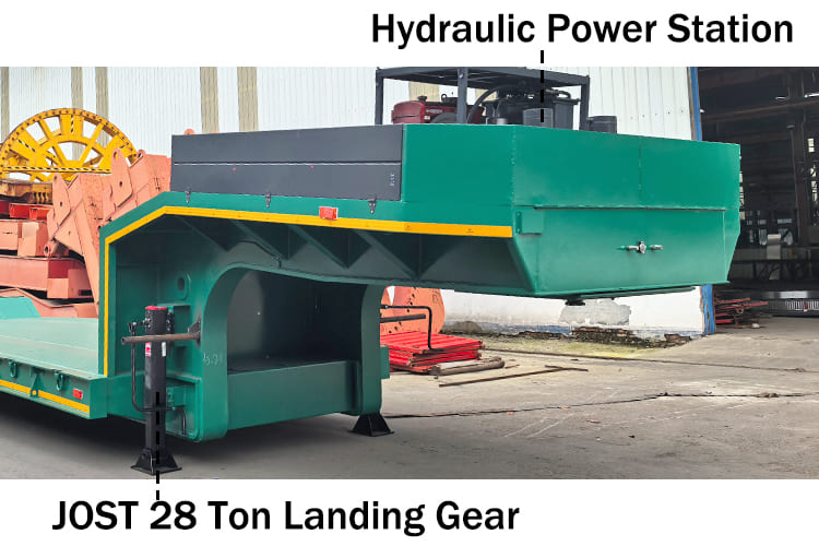 Hydraulic Multi Axle Low Bed Trailer for Sale in Ghana