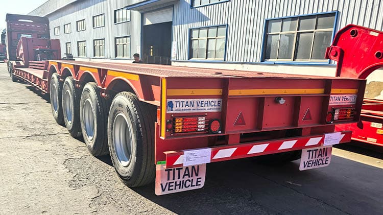 100 Ton RGN Removable Gooseneck Trailer for Sale in Ghana