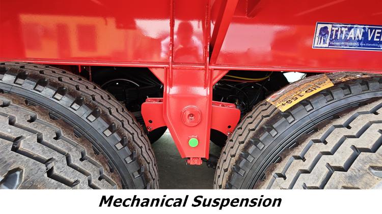 Tri Axle 12m Flat Bed Semi Trailer for Sale in Ghana