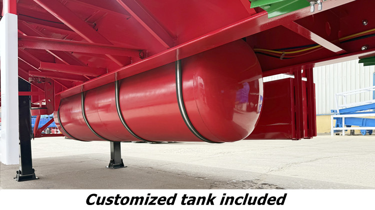 Tri Axle 12m Flat Bed Semi Trailer for Sale in Ghana