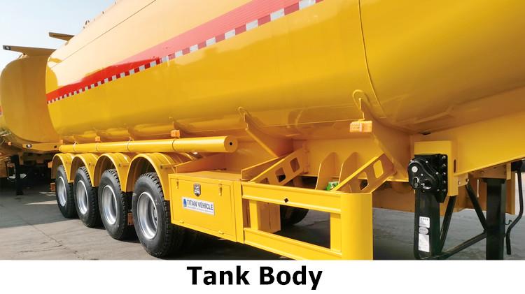 4 Axle Diesel Fuel Tanker Trailer for Sale in Ghana