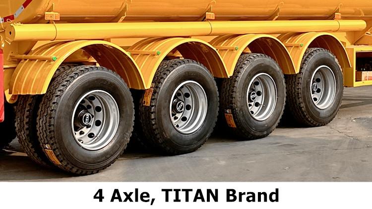 4 Axle Diesel Fuel Tanker Trailer for Sale in Ghana