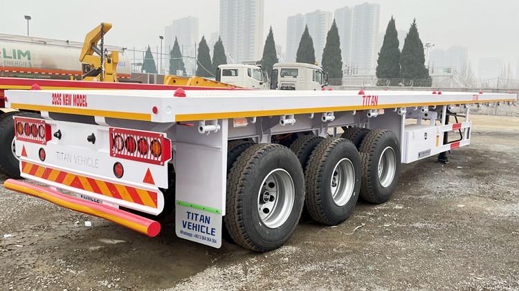 Tri Axle 40 Ft Flatbed Trailer for Sale Near Me in Ghana