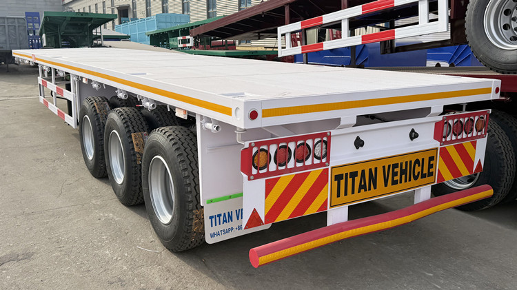 3 Axle Flatbed Semi Trailer for Sale Manufacturers in Ghana