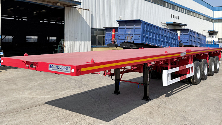 4 Axle Semi Flatbed Trailer for Sale in Ghana
