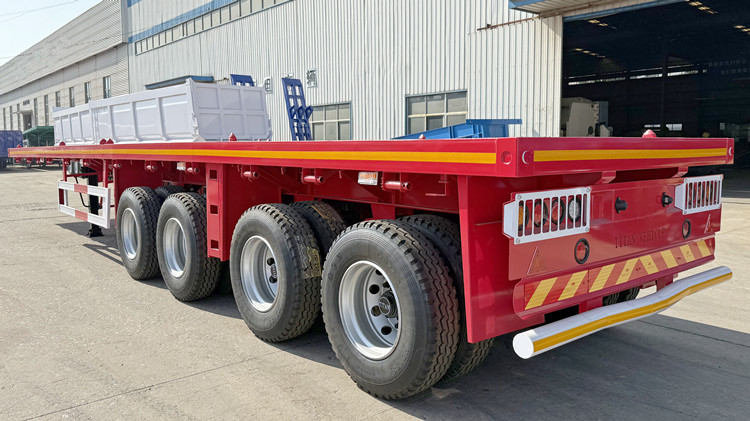 4 Axle Semi Flatbed Trailer for Sale in Ghana
