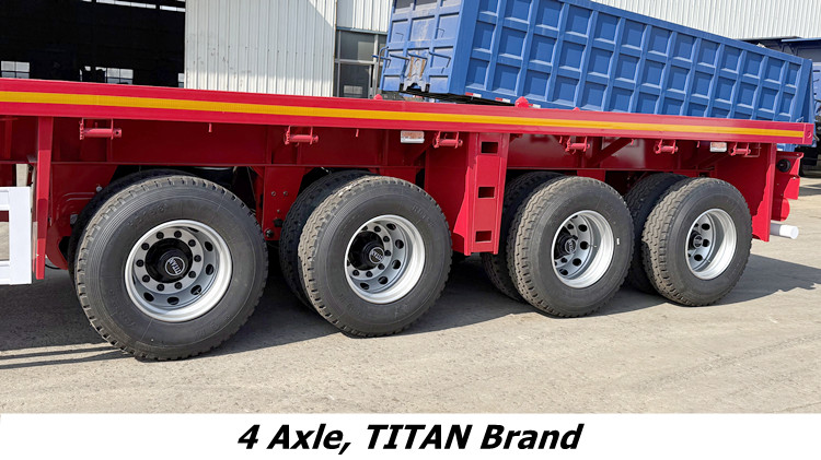 4 Axle Semi Flatbed Trailer for Sale in Ghana