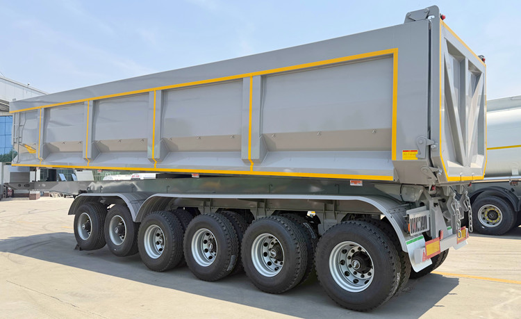 6 Axle End Semi Dump Trailer Prices in Ghana