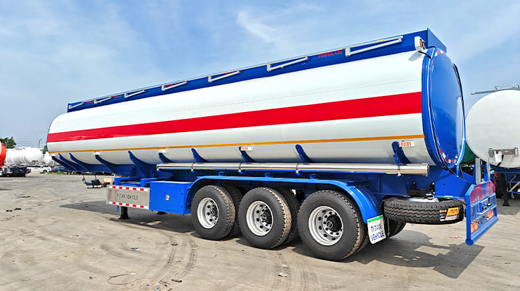 3 Axle 45000L Diesel Fuel Tanker Trailer for Sale in Ghana Tema