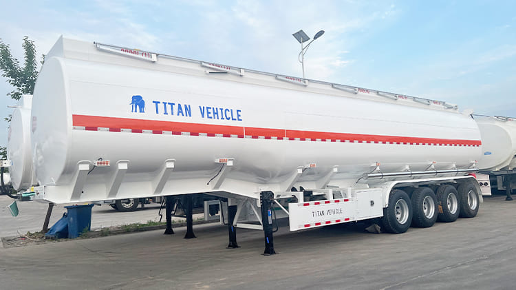 4 Axle 54000L Oil Tanker Trailer Price for Sale in Ghana