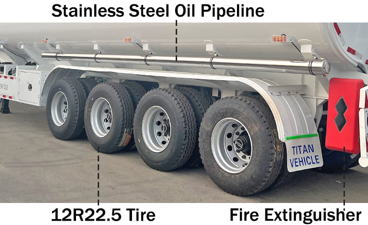 4 Axle 54000L Oil Tanker Trailer Price for Sale in Ghana