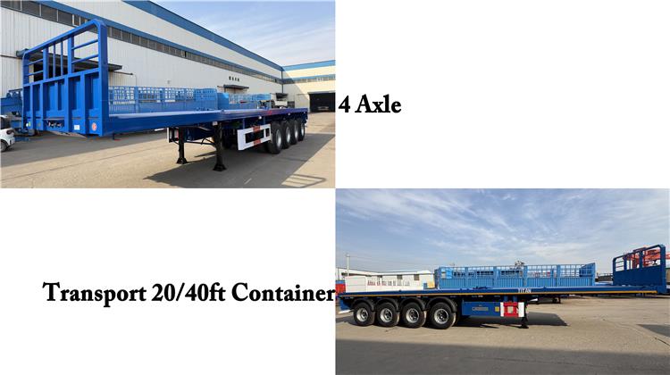 4 Axle Flat Deck Trailer for Sale In Ghana