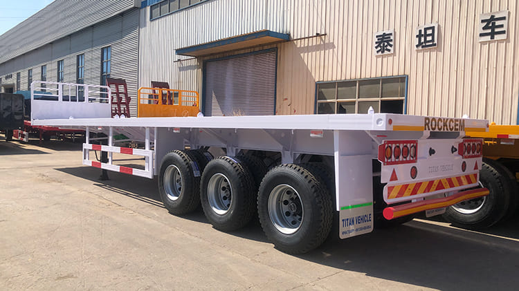 TITAN 3 Axle 40 FT Flatbed Semi Trailer for Sale in Ghana