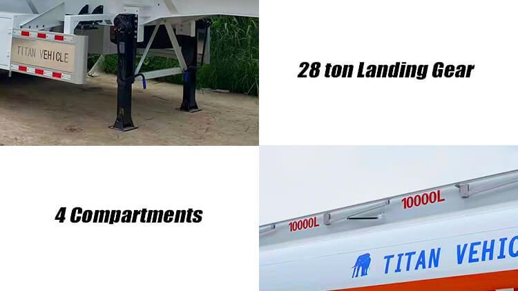 3 Axle 40000 Liters Diesel Tanker Trailer for Sale in Ghana