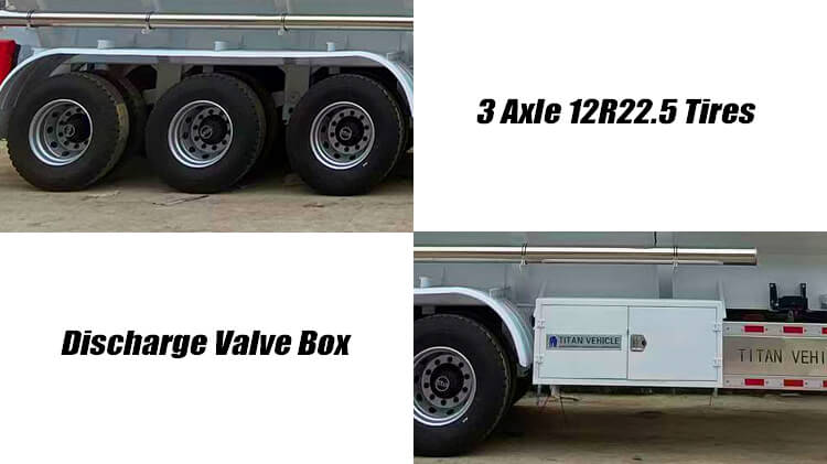 3 Axle 40000 Liters Diesel Tanker Trailer for Sale in Ghana
