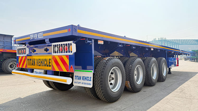 TITAN 4 Axle 40 Foot Flat Bed Trailers for Sale in Ghana