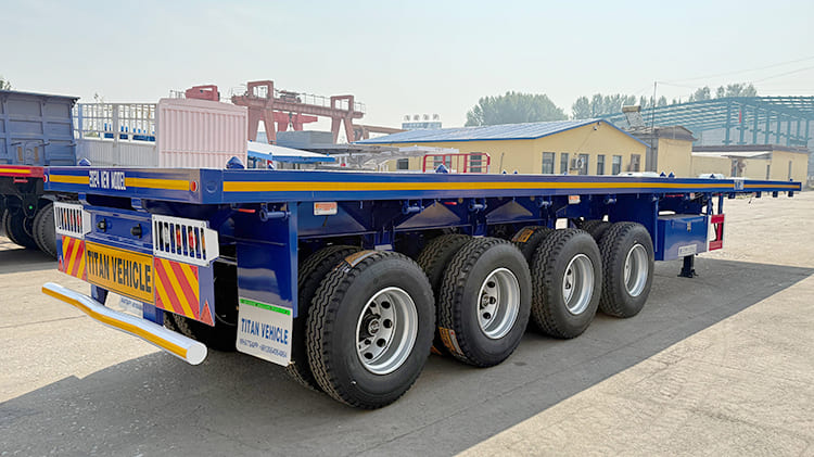 TITAN 4 Axle 40 Foot Flat Bed Trailers for Sale in Ghana