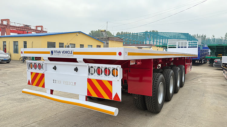 TITAN 4 Axle 80 Ton Flat Deck Trailer for Sale in Ghana