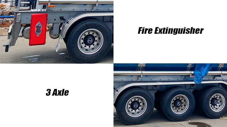 3 Axle Aluminum Tanker Trailer for Sale in Ghana