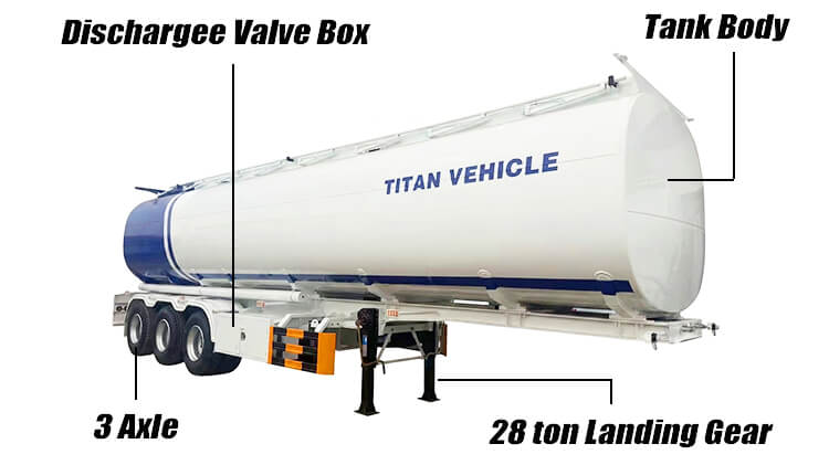3 Axle Oil Tanker Trailer for Sale in Ghana