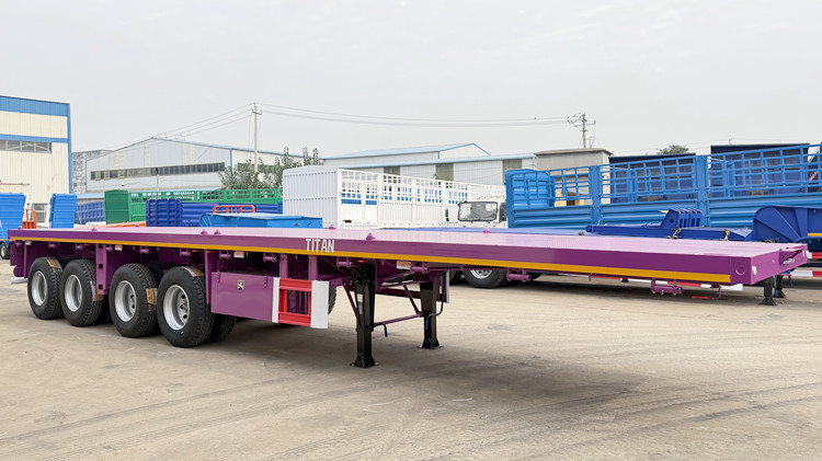 4 Axle 40FT Flatbed Truck Trailer for Sale in Accra Ghana