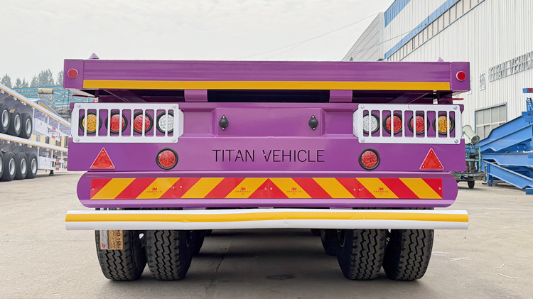 4 Axle 40FT Flatbed Truck Trailer for Sale in Accra Ghana