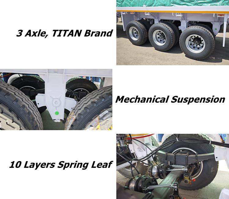 Tri Axle Semi Flatbed Trailer Price in Ghana