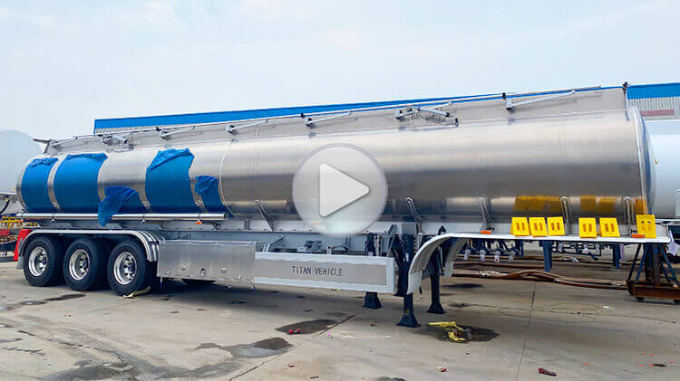 3 Axle Aluminum Tanker Trailer for Sale in Ghana